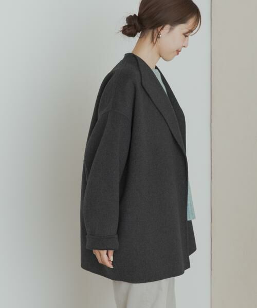 URBAN RESEARCH DOORS / アーバンリサーチ ドアーズ その他アウター | ウールリバーミドルガウンコート | 詳細5