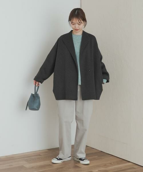 URBAN RESEARCH DOORS / アーバンリサーチ ドアーズ その他アウター | ウールリバーミドルガウンコート | 詳細7