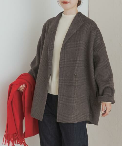 URBAN RESEARCH DOORS / アーバンリサーチ ドアーズ その他アウター | ウールリバーミドルガウンコート | 詳細14