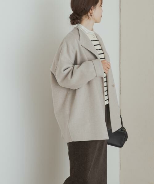 URBAN RESEARCH DOORS / アーバンリサーチ ドアーズ その他アウター | ウールリバーミドルガウンコート | 詳細21