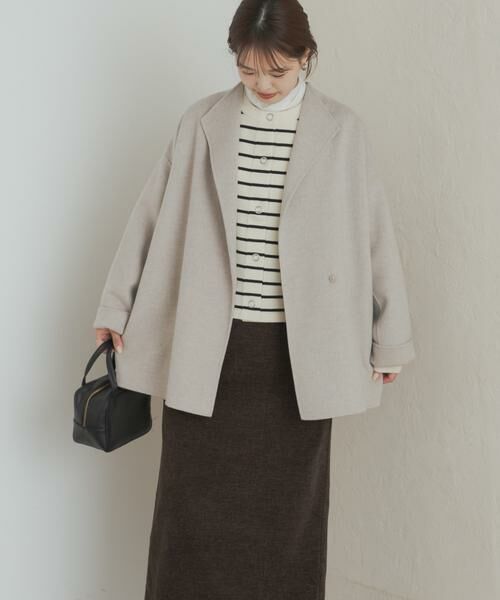 URBAN RESEARCH DOORS / アーバンリサーチ ドアーズ その他アウター | ウールリバーミドルガウンコート | 詳細25