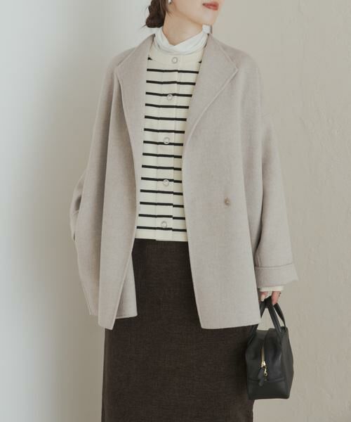 URBAN RESEARCH DOORS/アーバンリサーチ ドアーズ ウールリバーミドルガウンコート ベージュ系その他 M URBAN RESEARCH DOORS/アーバンリサーチ ドアーズ ウールリバーミドルガウンコート ベージュ系その他 M