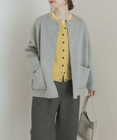 URBAN RESEARCH DOORS / アーバンリサーチ ドアーズ その他アウター | ウールリバーノーカーラミドルコート