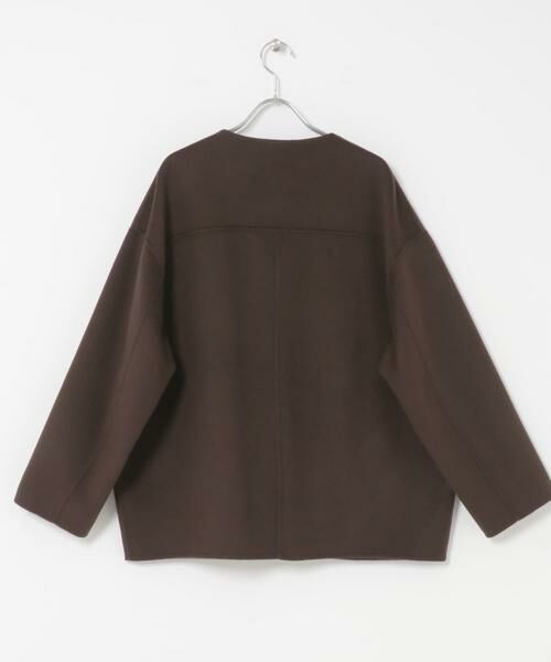 URBAN RESEARCH DOORS / アーバンリサーチ ドアーズ その他アウター | ウールリバーノーカーラミドルコート | 詳細10