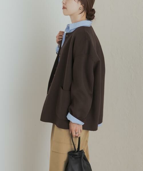 URBAN RESEARCH DOORS / アーバンリサーチ ドアーズ その他アウター | ウールリバーノーカーラミドルコート | 詳細2