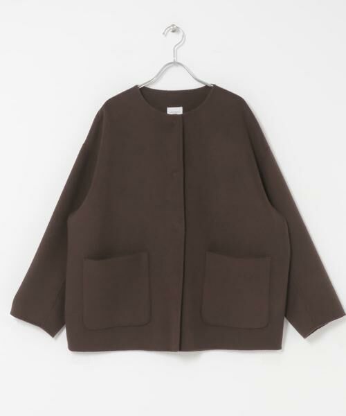 URBAN RESEARCH DOORS / アーバンリサーチ ドアーズ その他アウター | ウールリバーノーカーラミドルコート | 詳細8