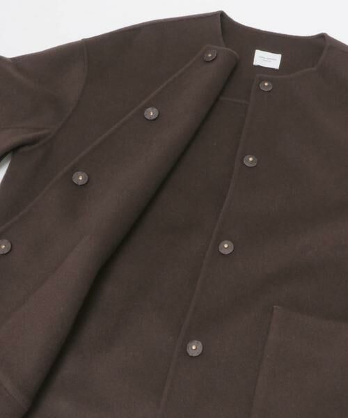 URBAN RESEARCH DOORS / アーバンリサーチ ドアーズ その他アウター | ウールリバーノーカーラミドルコート | 詳細9