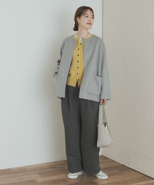 URBAN RESEARCH DOORS / アーバンリサーチ ドアーズ その他アウター | ウールリバーノーカーラミドルコート | 詳細29