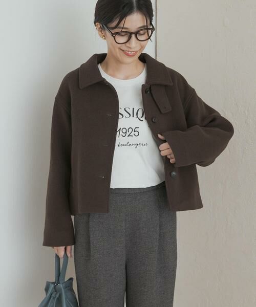 URBAN RESEARCH DOORS / アーバンリサーチ ドアーズ その他アウター | 中綿ウールショートコート | 詳細1