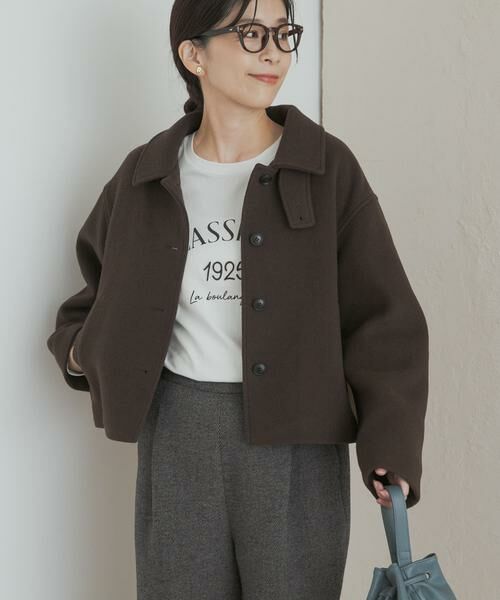 URBAN RESEARCH DOORS / アーバンリサーチ ドアーズ その他アウター | 中綿ウールショートコート | 詳細2