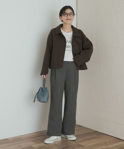 URBAN RESEARCH DOORS / アーバンリサーチ ドアーズ その他アウター | 中綿ウールショートコート | 詳細7