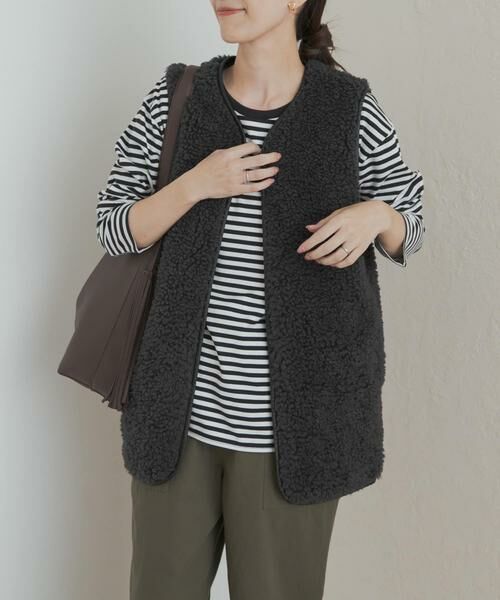 URBAN RESEARCH DOORS / アーバンリサーチ ドアーズ その他アウター | リバーシブルボアベスト | 詳細1