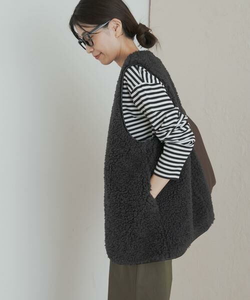 URBAN RESEARCH DOORS / アーバンリサーチ ドアーズ その他アウター | リバーシブルボアベスト | 詳細2