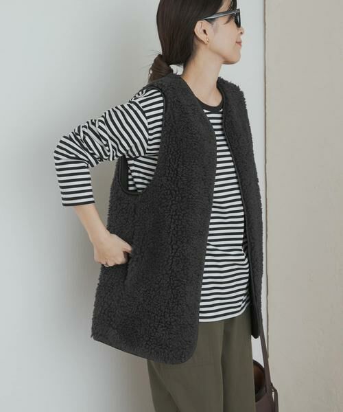 URBAN RESEARCH DOORS / アーバンリサーチ ドアーズ その他アウター | リバーシブルボアベスト | 詳細4