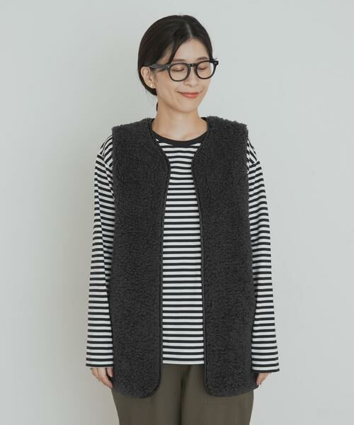 URBAN RESEARCH DOORS / アーバンリサーチ ドアーズ その他アウター | リバーシブルボアベスト | 詳細8