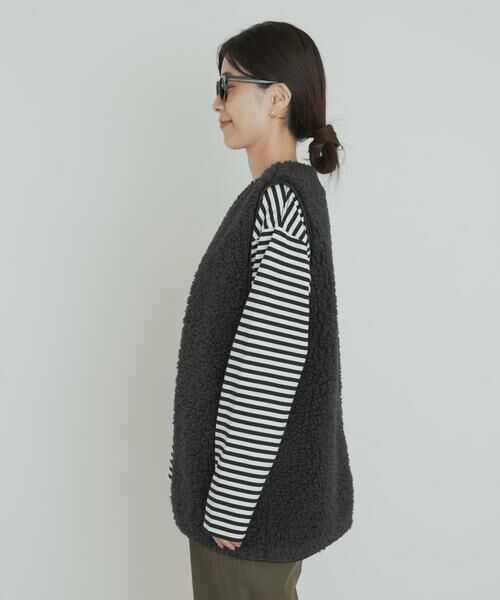 URBAN RESEARCH DOORS / アーバンリサーチ ドアーズ その他アウター | リバーシブルボアベスト | 詳細9