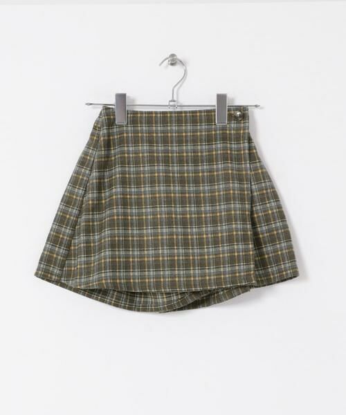 URBAN RESEARCH DOORS / アーバンリサーチ ドアーズ パンツ | 『WEB/一部店舗限定サイズ』チェックラップキュロット(KIDS) | 詳細13