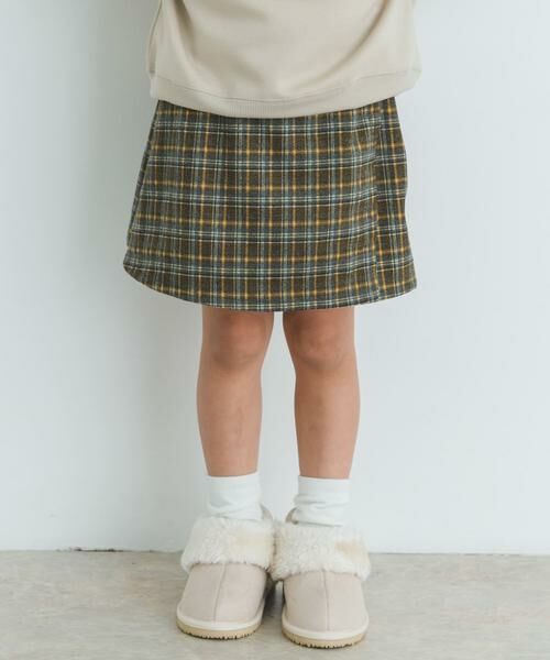 URBAN RESEARCH DOORS / アーバンリサーチ ドアーズ パンツ | 『WEB/一部店舗限定サイズ』チェックラップキュロット(KIDS) | 詳細6