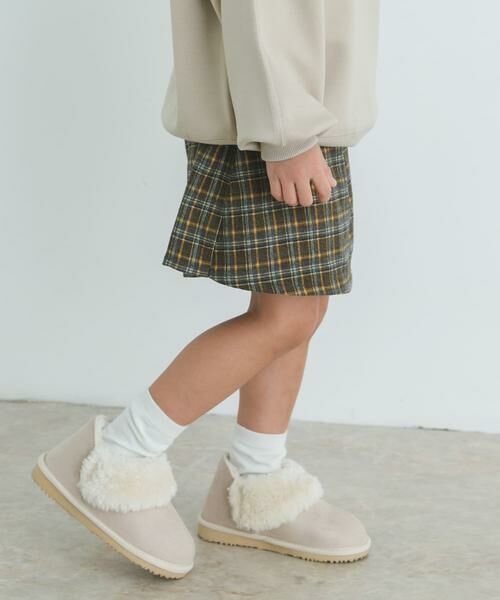 URBAN RESEARCH DOORS / アーバンリサーチ ドアーズ パンツ | 『WEB/一部店舗限定サイズ』チェックラップキュロット(KIDS) | 詳細8