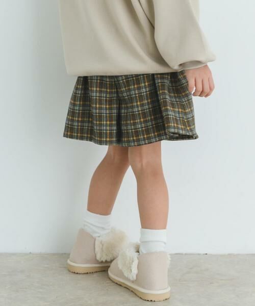 URBAN RESEARCH DOORS / アーバンリサーチ ドアーズ パンツ | 『WEB/一部店舗限定サイズ』チェックラップキュロット(KIDS) | 詳細9