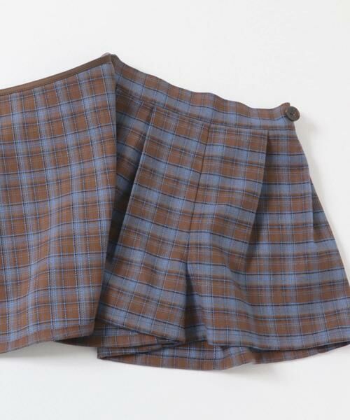 URBAN RESEARCH DOORS / アーバンリサーチ ドアーズ パンツ | 『WEB/一部店舗限定サイズ』チェックラップキュロット(KIDS) | 詳細26