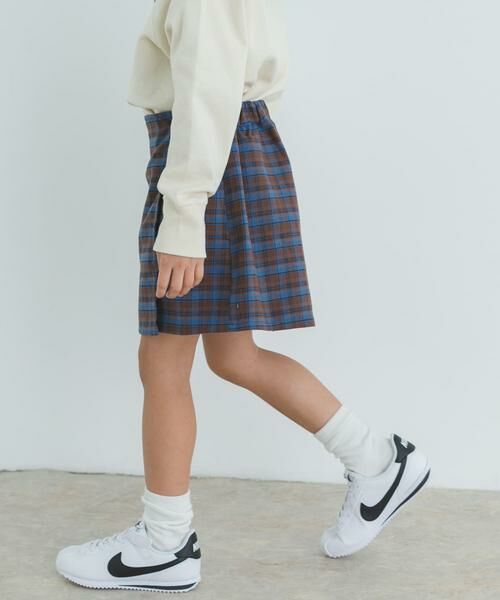 URBAN RESEARCH DOORS / アーバンリサーチ ドアーズ パンツ | 『WEB/一部店舗限定サイズ』チェックラップキュロット(KIDS) | 詳細16