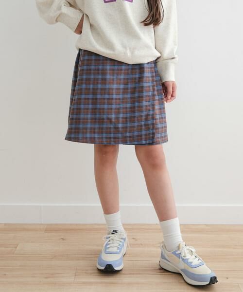 URBAN RESEARCH DOORS / アーバンリサーチ ドアーズ パンツ | 『WEB/一部店舗限定サイズ』チェックラップキュロット(KIDS) | 詳細21