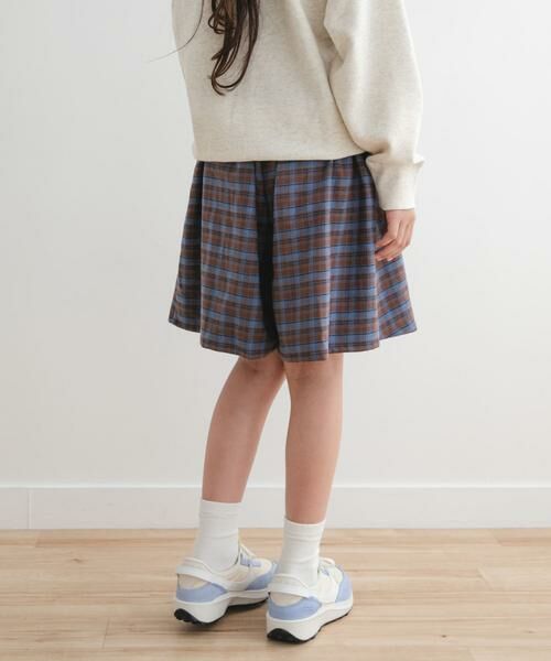 URBAN RESEARCH DOORS / アーバンリサーチ ドアーズ パンツ | 『WEB/一部店舗限定サイズ』チェックラップキュロット(KIDS) | 詳細22