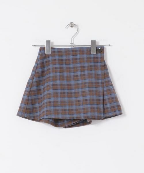 URBAN RESEARCH DOORS/アーバンリサーチ ドアーズ 『WEB/一部店舗限定サイズ』チェックラップキュロット(KIDS) ブルー系その他 150 URBAN RESEARCH DOORS/アーバンリサーチ ドアーズ 『WEB/一部店舗限定サイズ』チェックラップキュロット(KIDS) ブルー系その他 150