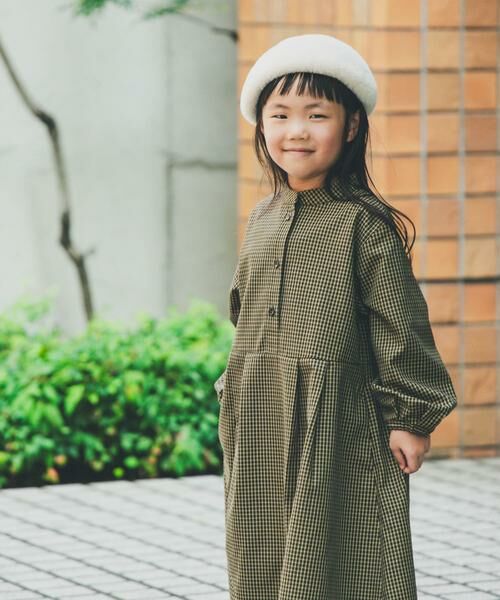 URBAN RESEARCH DOORS / アーバンリサーチ ドアーズ ワンピース | 『親子リンク』『UR TECH』チェック柄ワンピース(KIDS) | 詳細1