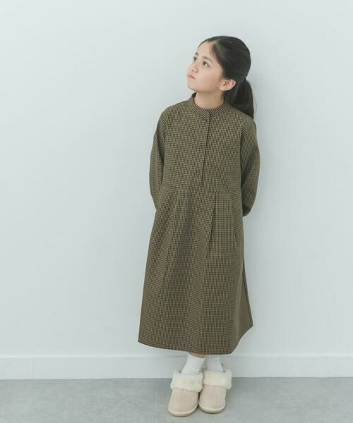 URBAN RESEARCH DOORS / アーバンリサーチ ドアーズ ワンピース | 『親子リンク』『UR TECH』チェック柄ワンピース(KIDS) | 詳細6
