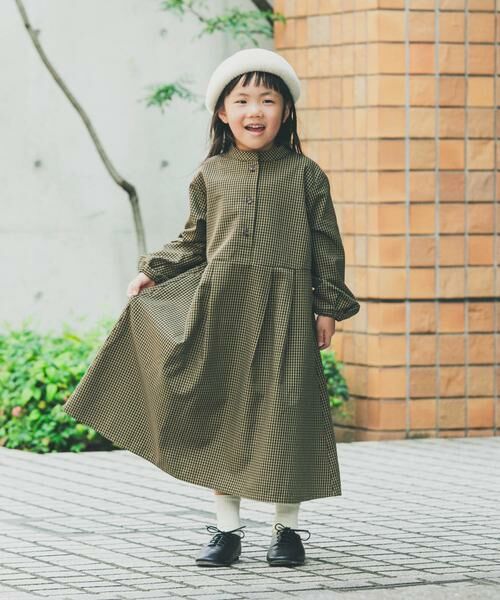 URBAN RESEARCH DOORS/アーバンリサーチ ドアーズ 『親子リンク』『UR TECH』チェック柄ワンピース(KIDS) ブラウン系その他 105 URBAN RESEARCH DOORS/アーバンリサーチ ドアーズ 『親子リンク』『UR TECH』チェック柄ワンピース(KIDS) ブラウン系その他 105