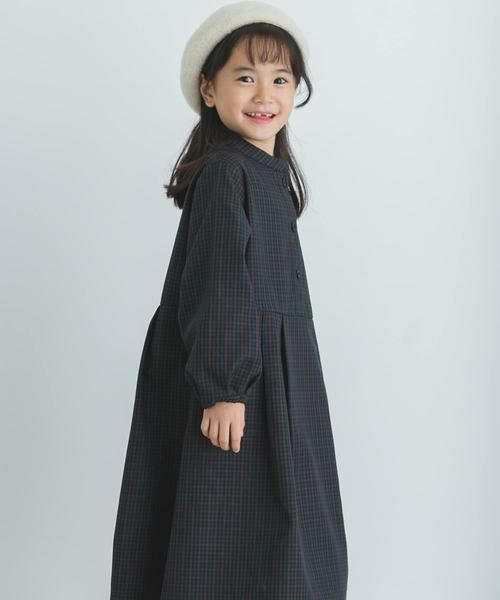 URBAN RESEARCH DOORS / アーバンリサーチ ドアーズ ワンピース | 『親子リンク』『UR TECH』チェック柄ワンピース(KIDS) | 詳細17