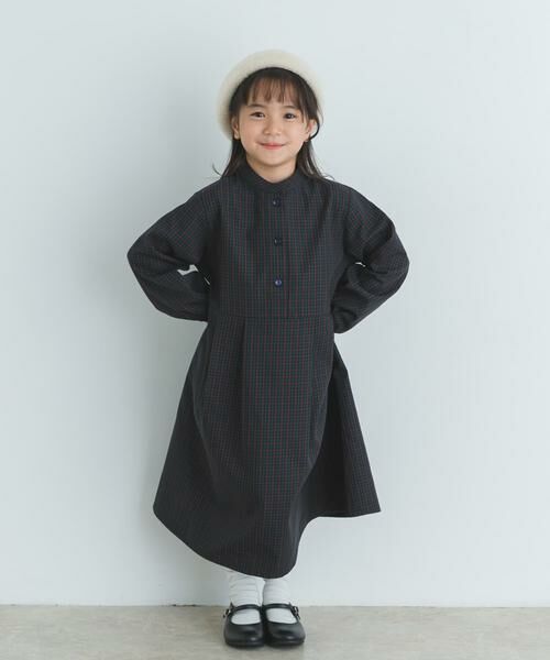 URBAN RESEARCH DOORS / アーバンリサーチ ドアーズ ワンピース | 『親子リンク』『UR TECH』チェック柄ワンピース(KIDS) | 詳細19