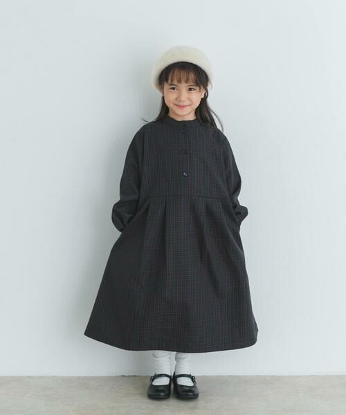 URBAN RESEARCH DOORS / アーバンリサーチ ドアーズ ワンピース | 『親子リンク』『UR TECH』チェック柄ワンピース(KIDS) | 詳細20