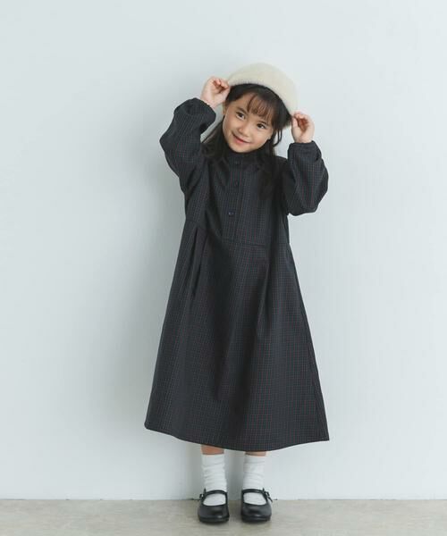 URBAN RESEARCH DOORS / アーバンリサーチ ドアーズ ワンピース | 『親子リンク』『UR TECH』チェック柄ワンピース(KIDS) | 詳細23
