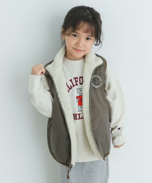 URBAN RESEARCH DOORS / アーバンリサーチ ドアーズ アウター | リバーシブルボアベスト(KIDS) | 詳細11