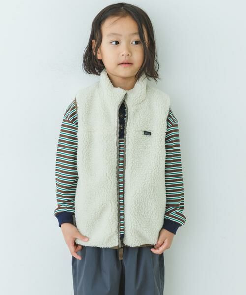 URBAN RESEARCH DOORS / アーバンリサーチ ドアーズ アウター | リバーシブルボアベスト(KIDS) | 詳細13