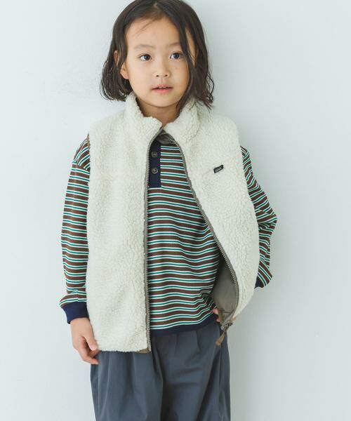 URBAN RESEARCH DOORS / アーバンリサーチ ドアーズ アウター | リバーシブルボアベスト(KIDS) | 詳細14