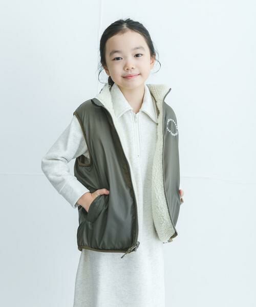URBAN RESEARCH DOORS / アーバンリサーチ ドアーズ アウター | リバーシブルボアベスト(KIDS) | 詳細2