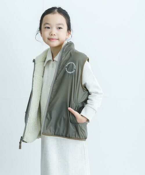 URBAN RESEARCH DOORS / アーバンリサーチ ドアーズ アウター | リバーシブルボアベスト(KIDS) | 詳細3