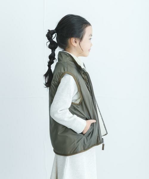 URBAN RESEARCH DOORS / アーバンリサーチ ドアーズ アウター | リバーシブルボアベスト(KIDS) | 詳細5