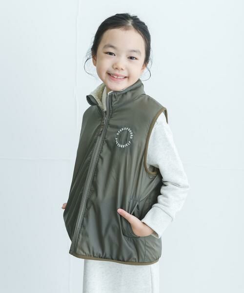 URBAN RESEARCH DOORS / アーバンリサーチ ドアーズ アウター | リバーシブルボアベスト(KIDS) | 詳細6