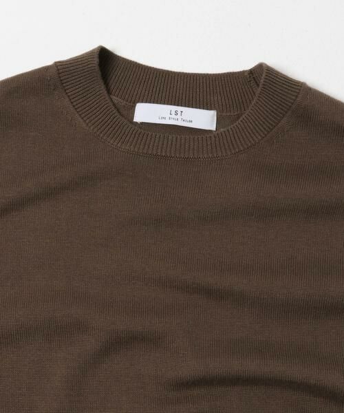 URBAN RESEARCH DOORS / アーバンリサーチ ドアーズ シャツ・ブラウス | LIFE STYLE TAILOR　コットンシルクハイゲージクルーニット | 詳細2