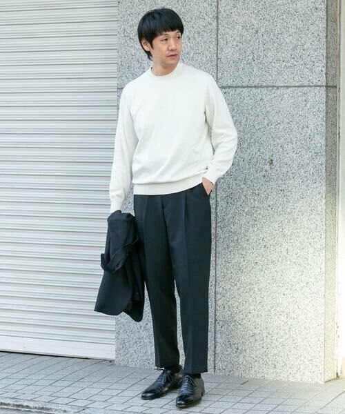 URBAN RESEARCH DOORS / アーバンリサーチ ドアーズ シャツ・ブラウス | LIFE STYLE TAILOR　コットンシルクハイゲージクルーニット | 詳細8