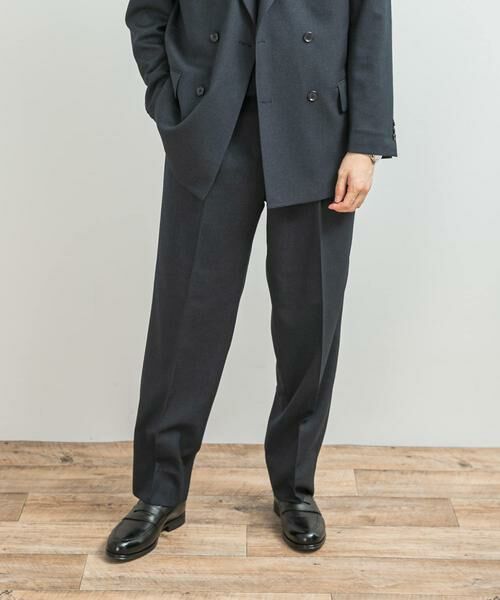 URBAN RESEARCH DOORS / アーバンリサーチ ドアーズ スラックス・ドレスパンツ | LIFE STYLE TAILOR　ピンヘッドツイルストレッチ2タックパンツ | 詳細2