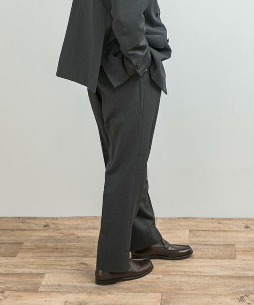 URBAN RESEARCH DOORS / アーバンリサーチ ドアーズ スラックス・ドレスパンツ | LIFE STYLE TAILOR　ピンヘッドツイルストレッチ2タックパンツ | 詳細11