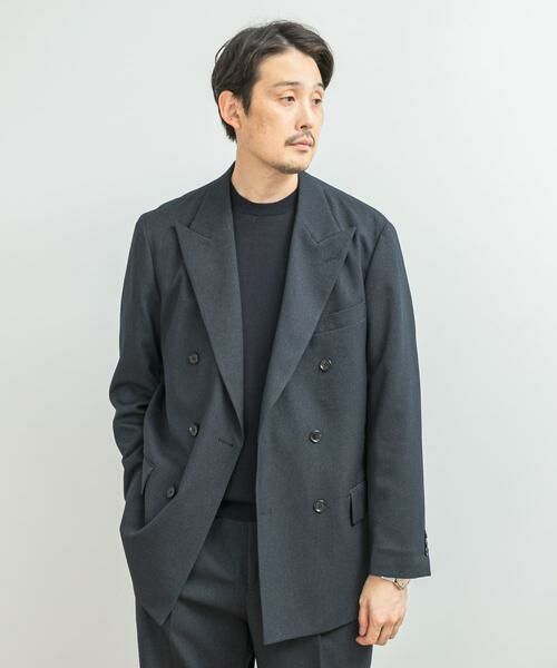 URBAN RESEARCH DOORS / アーバンリサーチ ドアーズ その他アウター | LIFE STYLE TAILOR ピンヘッドツイルストレッチWジャケット | 詳細1