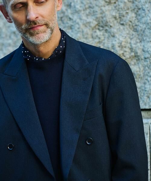 URBAN RESEARCH DOORS / アーバンリサーチ ドアーズ その他アウター | LIFE STYLE TAILOR ピンヘッドツイルストレッチWジャケット | 詳細15