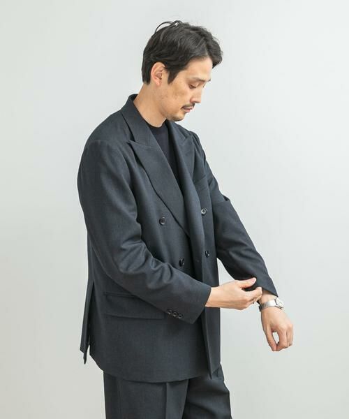 URBAN RESEARCH DOORS / アーバンリサーチ ドアーズ その他アウター | LIFE STYLE TAILOR ピンヘッドツイルストレッチWジャケット | 詳細3